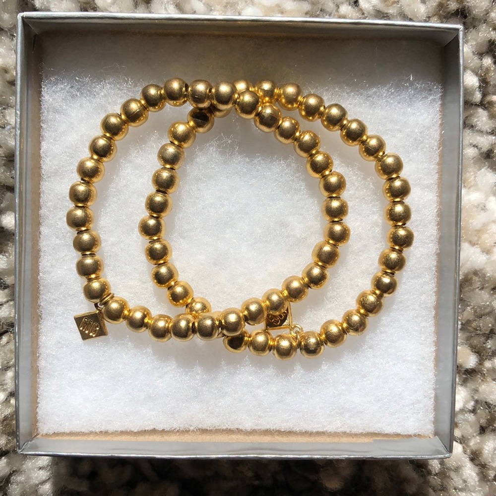 Gold Beaded Bracelets